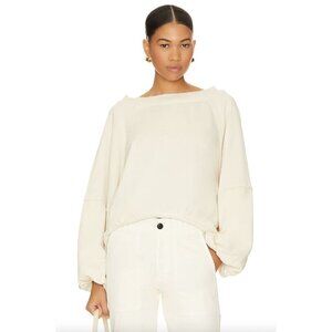 Free People Cream Sweatshirt